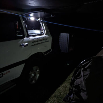 Emuwing gullwing window kit - professional installation on 4WD